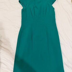White House Black Market Green Midi Dress